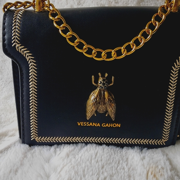 Esme Small Crossbody Bag with Chain Strap - Picture 2 of 3